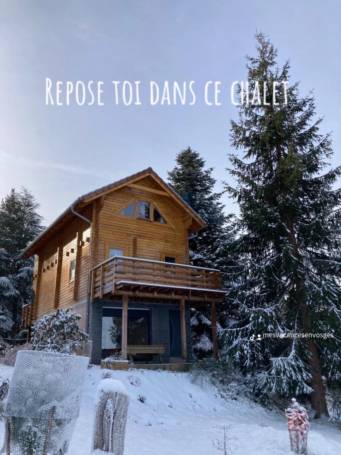 Chalet Chaleureux Avec Cheminee Et Vue Montagne Proche Gerardmer "Mon Beau Sapin" Villa Anould Esterno foto