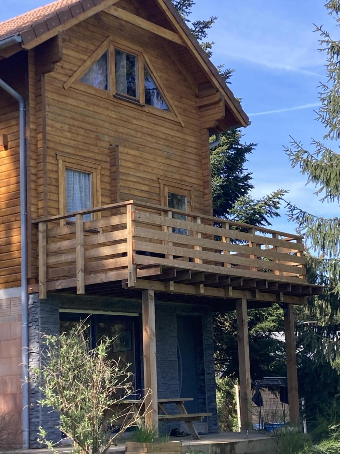 Chalet Chaleureux Avec Cheminee Et Vue Montagne Proche Gerardmer "Mon Beau Sapin" Villa Anould Esterno foto